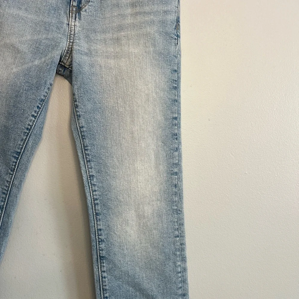 Old Navy Girls Sz 16 Blue Jeans Straight Ankle Built in Flex Adjustable Waist